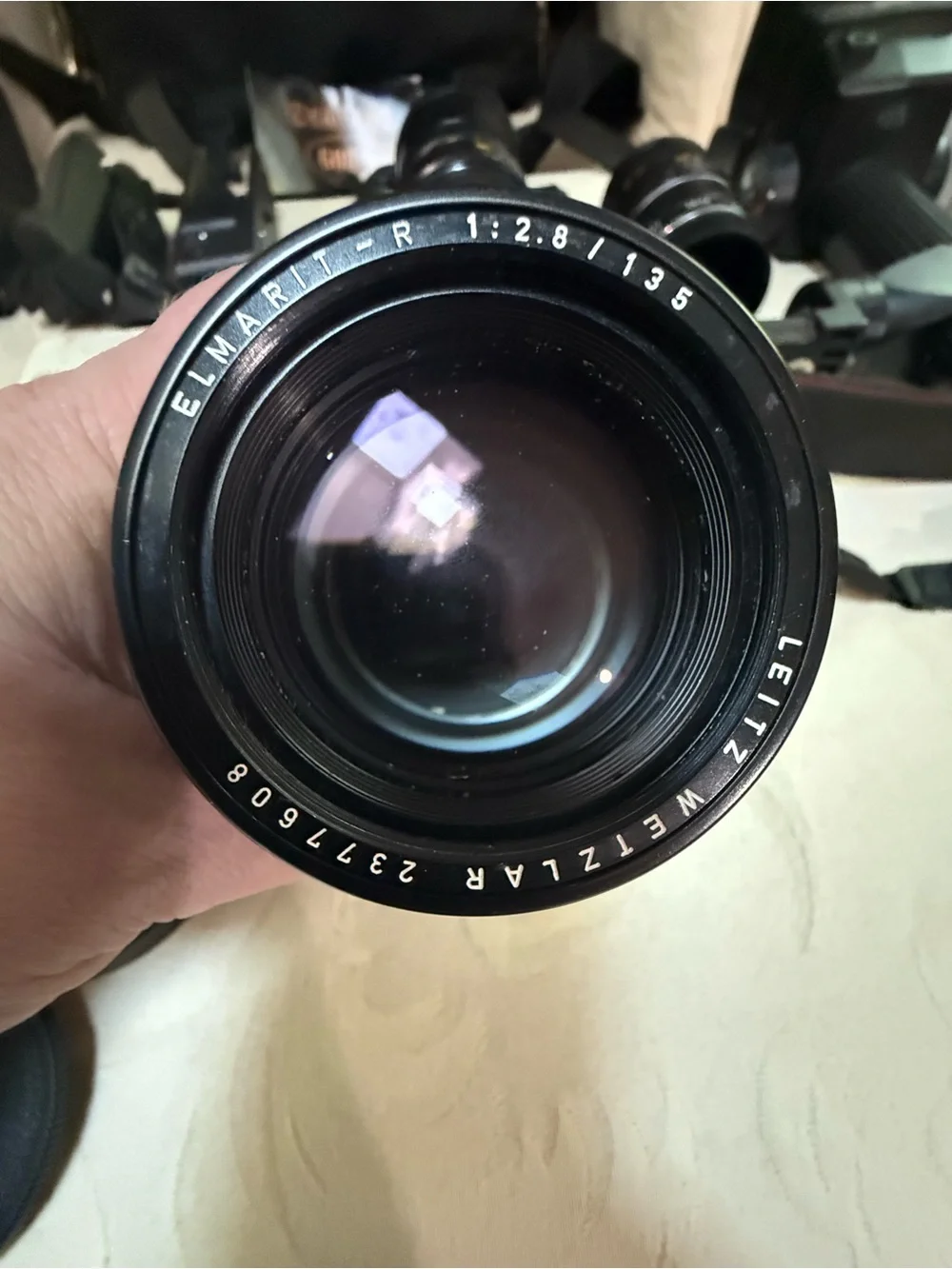 Leica R4s Camera Kit Elmarit-R 135mm Leitz Lens Flash Tested Working